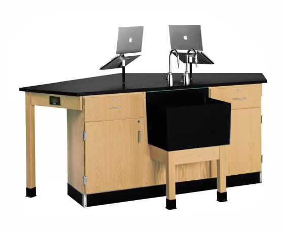 Diversified Spaces Forward Vision I with Front Sink & LabHands - 4 Student, Epoxy Top