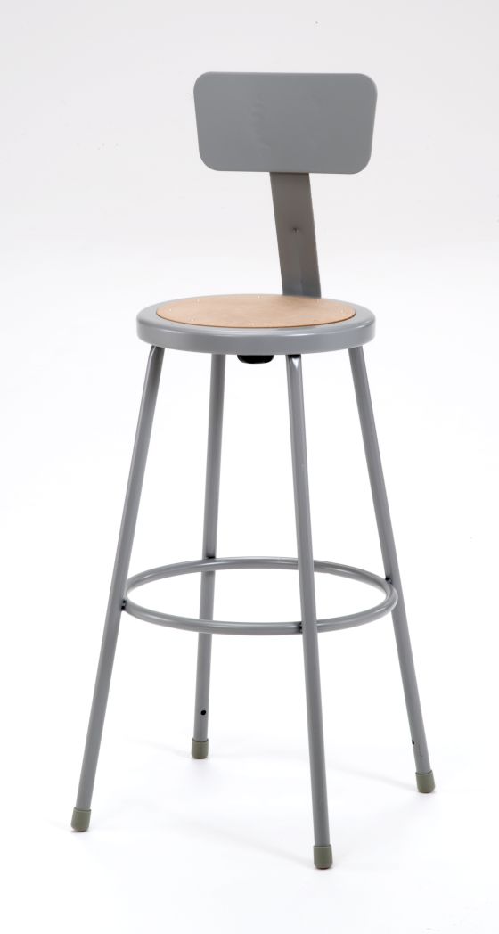 3 PACK NPS Lab Stool with Backrest - 30" Seat Height