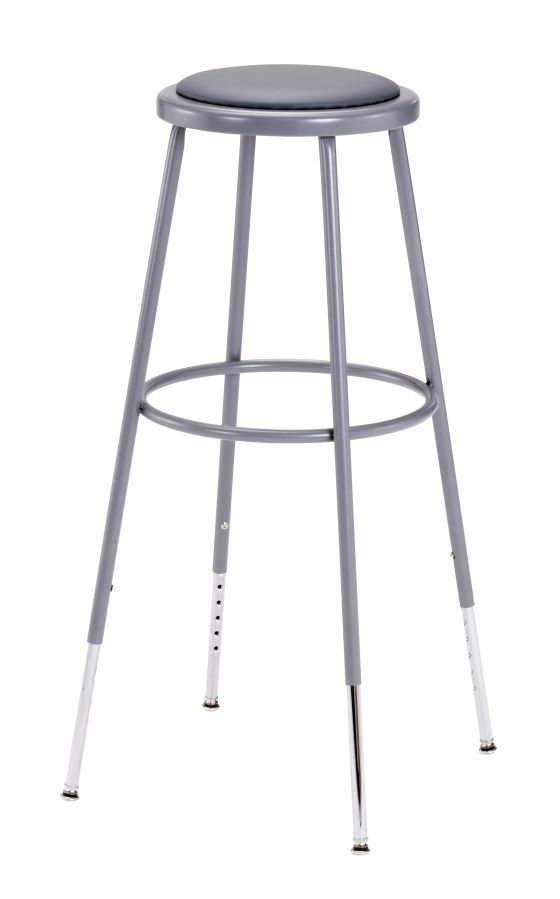 NPS Vinyl Padded Lab Stool - 31" - 39" Adjustable Height