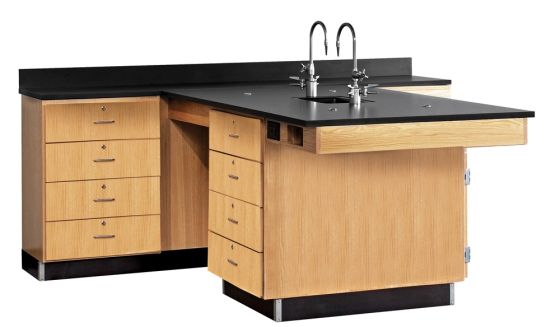 Diversified Spaces Perimeter Workstation, Drawer Unit - Phenolic Top
