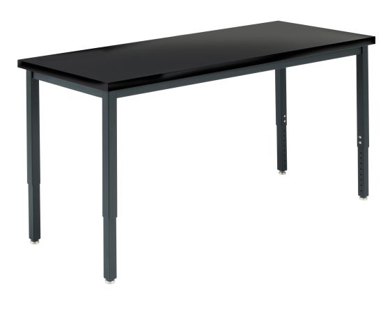 Diversified Spaces Adjustable Height Metal Table with Chemguard Top