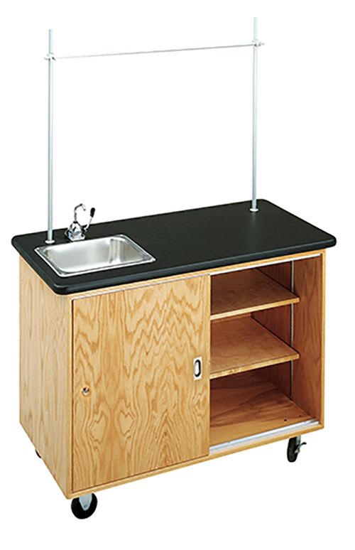 Diversified Spaces Economy Mobile Lab Table & Storage