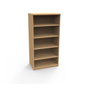 REplay® Modular Open Tall Cabinet Unit with 1 Center Fixed Shelf, 4 Adjustable Shelves, and Adjustable Levelers - 24"W x 23"D x 72"H