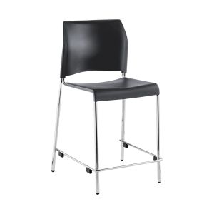 National Public Seating Cafetorium 500 LB Plastic Stool, Counter Height, Charcoal- Model 8820C-11-20