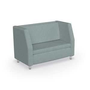 MooreCo Morris Mid Back Loveseat – Both Arms + Back Shelf (29"H), 37.4"H x 56.3"W x 41.8"D