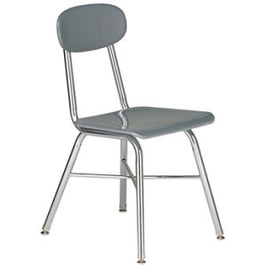 USACapitol Legacy 17.5” H-Frame Hard Plastic Chair with Cross Brace