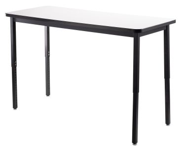 Heavy Duty 500 LB Adjustable All-Purpose Table - Whiteboard Top - 30" W x 72" L