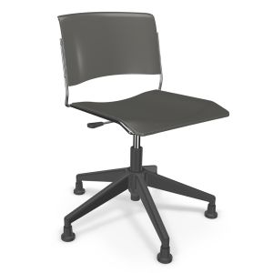 MooreCo Akt 5-Star Chair with Glides - Morning Fog, 29"- 34" H x 27.5" W x 27.5" D