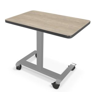 MooreCo Hierarchy Grow & Roll Desk – Rectangle, 26.5" – 42.3"H x 36"W x 24"D