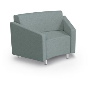 MooreCo Morris 45º Inside Wedge Chair – Both Arms, 34.5"H x 53"W x 29.5"D