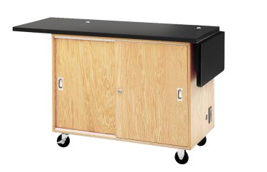 Diversified Spaces Mobile Lab Table & Storage - Rod Sockets