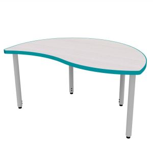 ELO® Reef XL 34"D x 54"L Table with 3mm Edge HPL Top and 2" Adjustable Straight Round Legs