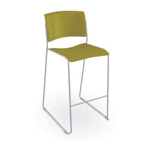 MooreCo Akt Stacking Stool - Bee, 42.6" H x 20.4" W x 24" D