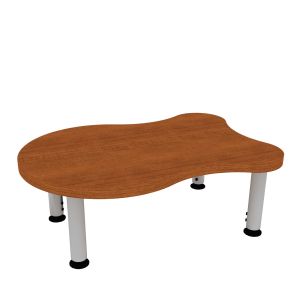 ELO® Adapt XL 22.5"D x 33"L Student Desk with 3mm Edge HPL Top and 2" Mini Junior Adjustable Straight Round Legs