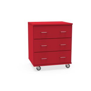 REplay® Mobile Base Cabinet Unit with 3 Equal Drawers, and Casters - 30"W x 23"D x 35.5"H