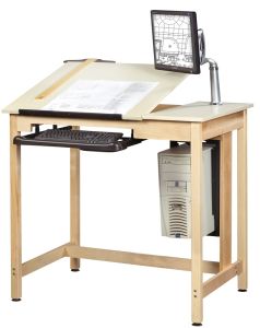 Diversified Spaces Adjustable Deluxe Drawing Table System - 42" x 30"
