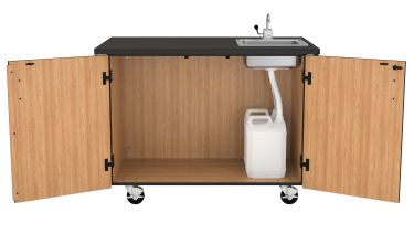 NPS® Mobile Science Cart with Shelving and Sink