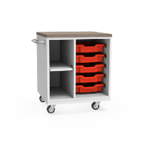 REplay® Mobile Storage Cart with HPL Top