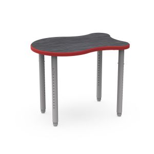 ELO® Adapt XL 22.5"D x 33"L Student Desk with Beveled Lotz Armor Edge™ HPL Top and 2" Pin Adjustable Straight Round Legs