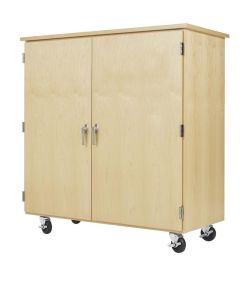 Diversified Spaces Robotics Parts Cabinet, Maple, 50"W x 24" D x 53" H