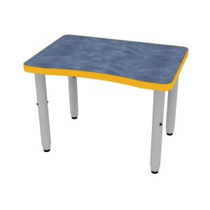 ELO® Plymouth II 20"D x 28.5"L Student Desk with 3mm Edge HPL Top and 2" Universal Junior Pin Adjustable Straight Round Legs