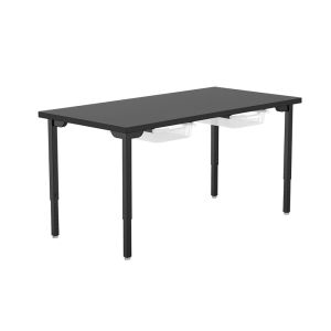 NPS® Steel Designer Science Lab Table, 36" x 54", Chemical Resistant Top, 2 Tote Kits