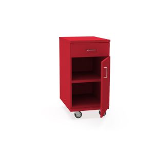 REplay® Mobile Base Cabinet Unit with Single Drawer Over Right Hinged Single Door, Adjustable Shelf, and Casters - 18"W x 23"D x 35.5"H