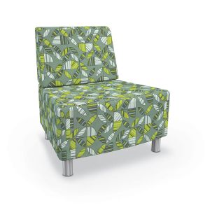 MooreCo Morris Kids 22.5º Outside Wedge Chair – Armless, 29"H x 26.8"W x 24.5"D