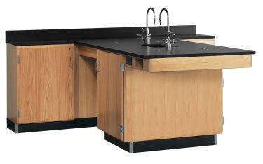 Diversified Spaces Perimeter Workstation, Door Unit - Phenolic Top