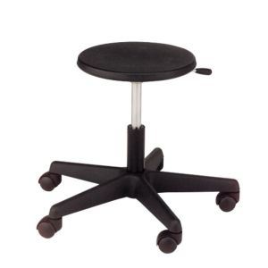 USACapitol  Teacher/Lab Poly Seat Stool with Gas Lift, Adjustable 13.5” - 18”
