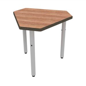 ELO® Connect 4 24"D x 36"L Student Desk with Beveled Lotz Armor Edge™ HPL Top and 2" Pin Adjustable Straight Round Legs