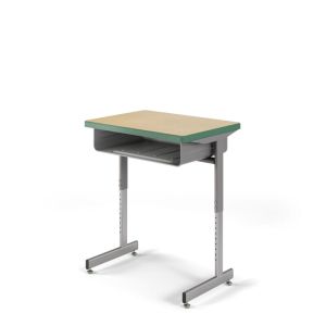 USACapitol Access Adjustable Desk, 20" D x 27" W, with Laminate Top and Spray Edge
