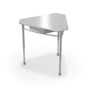 2 PACK - MooreCo Astute Hard Plastic Desk – Small Monroe - Grey Nebula