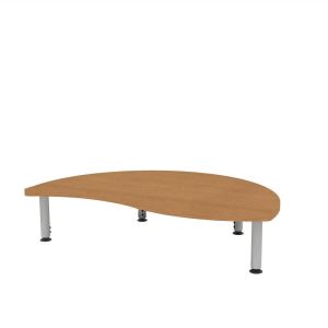 ELO® Reef 30"D x 54"L Table with 3mm Edge HPL Top and 2" Mini Junior Adjustable Straight Round Legs