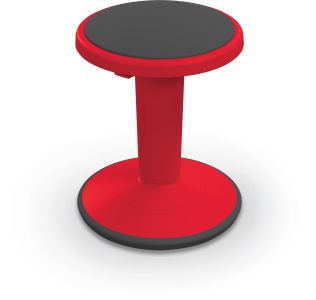 MooreCo Hierarchy Height Adjustable Grow Stool- Short Stool - Red