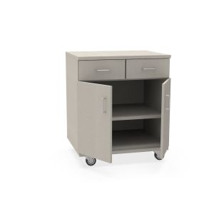 REplay® Mobile Base Cabinet Unit with Top-Split Drawers Over Double Doors, Adjustable Shelf, and Casters - 30"W x 23"D x 35.5"H