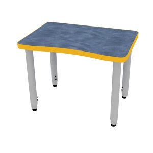 ELO® Plymouth II 20"D x 28.5"L Student Desk with 3mm Edge HPL Top and 2" Universal Junior Adjustable Straight Round Legs