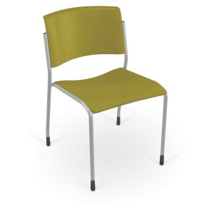 MooreCo Akt 4-Leg Chair with Glides - Bee, 30" H x 20" W x 22.5" D