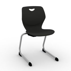 Sconnie Stackable Student Chair, 16" Seat Height, Cantilever Legs