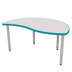 ELO® Reef 30"D x 54"L Table with 3mm Edge HPL Top and 2" Adjustable Straight Round Legs