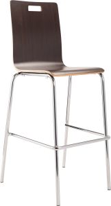 National Public Seating Bushwick Café Stool, Bar Height, Espresso - Model BCS21
