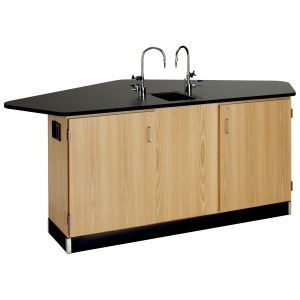 Diversified Spaces ForwardVision II Workstation with Phenolic Top - Sink and Fixtures Included