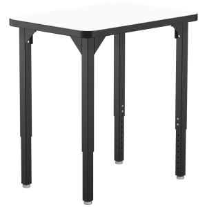 NPS® Heavy-Duty Activity Table / Student Desk, 20" x 28" Rectangle, Whiteboard Top