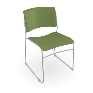MooreCo Akt Stacking Chair - Moss, 30" H x 20" W x 22.5" D