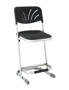 Stacking Elephant Z-Stool with Blow Molded Seat & Backrest - 22" Seat Height