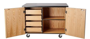 National Public Seating Mobile Science Cabinet - Demo Cabinet with Chemical Resistant Top - Model MSC02-C