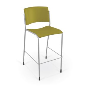 MooreCo Akt 4-Leg Stool with Glides - Bee, 42" H x 20.5" W x 23" D