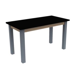 Diversified Spaces PerpetuLab Science Lab Table with Plain Apron, Steel Legs, and Phenolic Top - 24" x 72"