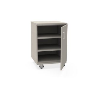 REplay® Mobile Base Cabinet Unit with Right Hinged Single Door, 2 Adjustable Shelves, and Casters - 18"W x 23"D x 35.5"H
