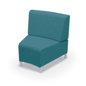 MooreCo Phoeby Indoor Inside Curve Chair, Armless, Legs